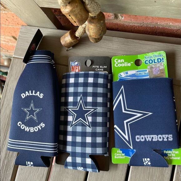 Nfl Dallas Cowboys 6-Piece Koozie Variety Pack Bundle official Licensed NWT - Picture 3 of 4